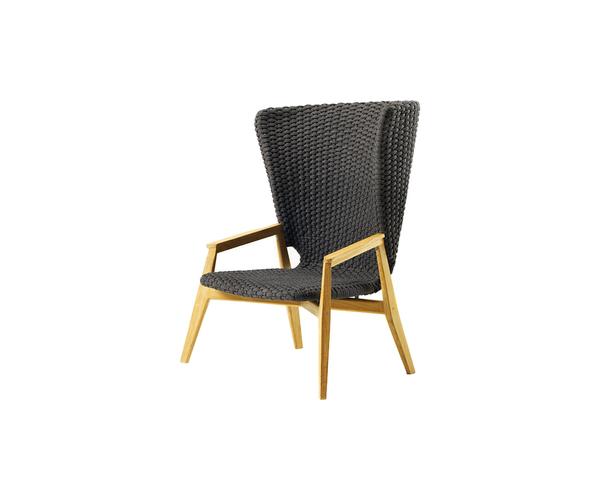 Knit High Back Armchair