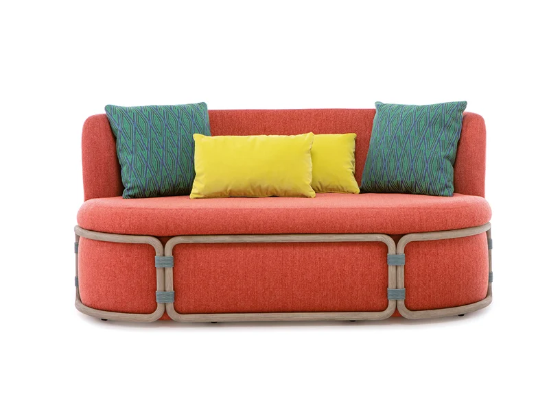 Rotin 2 seater sofa